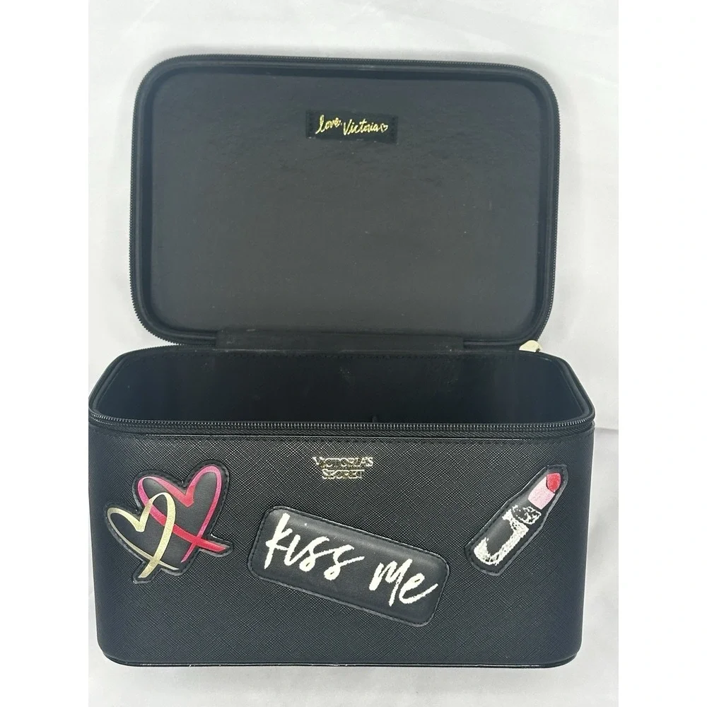 Victoria's Secret Weekender Runaway Patch Vanity Cosmetic Case